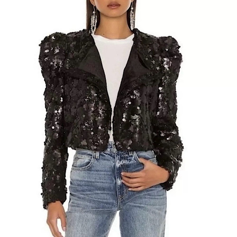 BLANK NYC | NWT Sequin Puff Sleeve Hot Topic Blazer Jacket